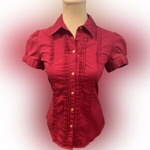 Old Navy Pink Dress Shirt Short Sleeve Button Up XS